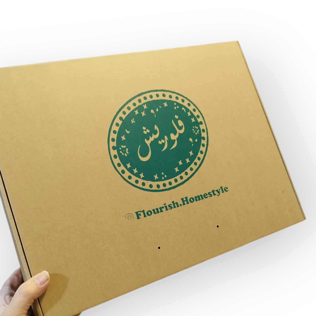 چاپ تک رنگ سبز روی کارتن کیبوردی