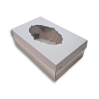 جعبه شیرینی نیم کیلویی بزرگ ۲۳.۵ در ۱۴.۵