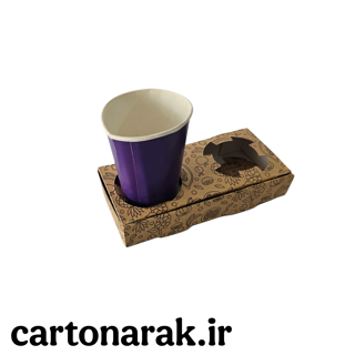 جعبه هولدر ابمیوه چاپدار ۲ تایی