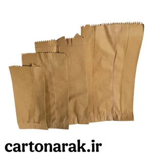 پاکت کاغذی اجیلی در ۴ سایز مختلف