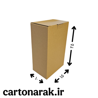 کارتن درب دارویی ته قفلی ۱۵ در ۱۰ با ارتفاع ۲۵ - از 50 عدد