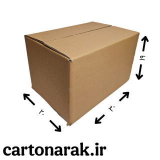 کارتن پستی سایز ۳ - ۳۰ در ۲۰ با ارتفاع ۱۹ سانت
