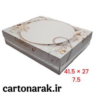 جعبه شیرینی 3 کیلویی مستطیل 41 در 27 سانت
