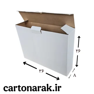 جعبه ته قفلی ۳۶ در ۸ با ارتفاع ۲۶، از ۵۰ عدد