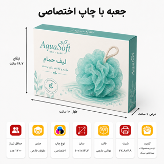 جعبه با چاپ اختصاصی ۱۰×۱×۱۴.۷ سانت